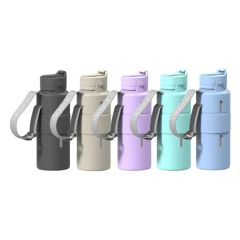 SWANZ - 卡樂瓶 420ML (米白色 / 紫羅蘭 / 曜石黑 / 蘋果綠 / 海洋藍) DCSWASY502-MO