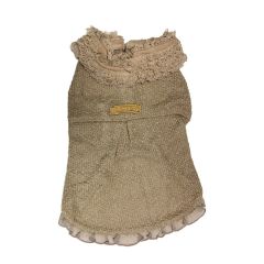 PomPreece -【Pomp Gold】Japanese Cotton Dog Clothes - Brown; Fluffy Fairy One-Piece (3 sizes) DDP139_all