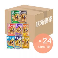 Mckelly - 【原箱優惠】泰國狗罐 (24罐) - (味道隨機) 400g X 24 DFMCMIX24