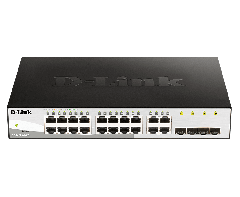 D-Link 16埠 10/100/1000Base-T +  4埠 100 Mbps/1 Gbps 智慧型網管交換器 (DGS-1210-20) [預計送貨時間: 7-10工作天]