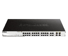 D-Link 24埠 10/100/1000BASE-T PoE + 4埠 GE/SFP 智慧型網管交換器, 370Watts (DGS-1210-28MP) [預計送貨時間: 7-10工作天]