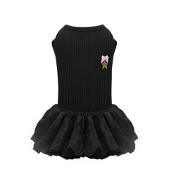 IsPet - Campus Style Pet Princess One Piece (Black / Pink) (M/L) DR0160_all