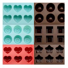 Dr. Cook - Silicone Chocolate / Ice Mold Tray (15 Cavities)(6 type option) DR1055-MO