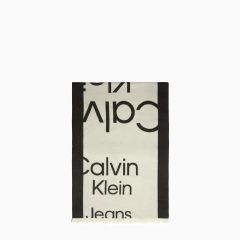 Calvin Klein 莫代爾混紡印花披肩 (DX0199)