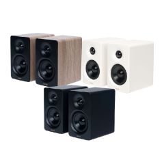 Edifier - M60 Audiophile Desktop Studio Monitors Computer Speakers [Black/White/Oak] EDIFI_M60_ALL