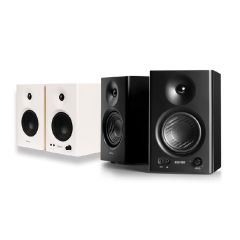 Edifier - MR4 Audiophile Desktop Studio Monitors Computer Speakers [Black/White] EDIFI_MR4_ALL