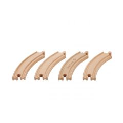 EverEarth - Curved Train Track (4pcs) EE33652