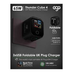 EGO - ThunderCube 4 Real-time Display Charger 65W EGO_THUNDER_4