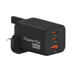 Elementz - PowerGo Mi65 65W GaN Mini USB Charger (PD-Mi65) [Black/White] ELE_PD_Mi65_ALL