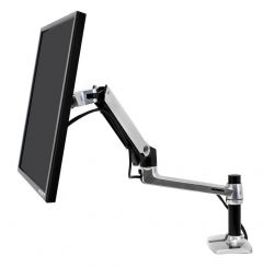 Ergotron LX 桌面顯示器支臂 | 通用 夾桌式 和 穿孔式 ( 45-241-026 ) 