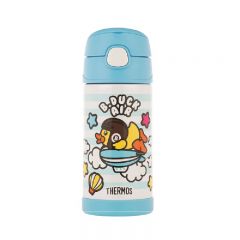 Thermos-B Duck 350ML Vacuum Insulated Stainless Steel Bottle with Straw