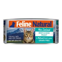 Feline Natural - F9 貓罐頭 - 牛肉 藍尖尾鱈魚 (85g / 170g)