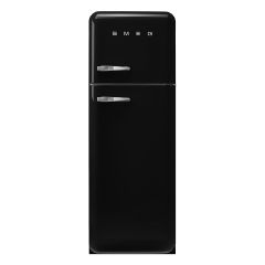 SMEG - 50's Style 328L Bottom Freezer Double Door Refrigerator - FAB32RBL4UK (Black) FAB32RBL4UK