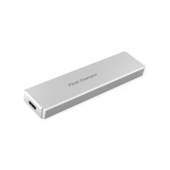 FIRST CHAMPION USB 便攜NVME M.2 SSD外置固態硬碟盒(USB3.1 Gen 2 Type-C) FC-SSDE-NV01-SILVER
