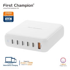 First Champion - USB Desktop GaN Charger - 200W