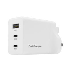First Champion - USB GaN Charger -3-Port 67W USB Charger UWC367PD2C - with USB-C & USB-A FC-UWC367PD2C-UK