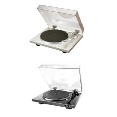 DENON - DP-300F Fully automatic Belt-driven analog Turntable (Black / Silver)