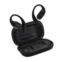 Final - Inc. KDT 3000 Voice-Enhanced Open-Ear Wireless Bluetooth Earphones (Black/Beige) FINAL_KDT3000_ALL