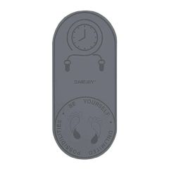 Fit Mart - MEJEY Household Thickened Silent Shock Absorbing Yoga Rope Skipping Mat (8mm Thick｜140x60cm｜Grey) fitmart-13
