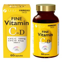 Fine Japan - Vitamin C+D 39g (650mgx60's) - FJ-343 FJ-343