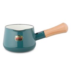 富士琺瑯 - SOLID單柄琺瑯牛奶鍋,煙藍 Ø12cm
