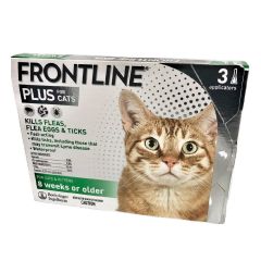 Frontline - Plus for Cats (0.5ml x 3) (2 packages randomly distributed) CR-FRONTLINE_CAT