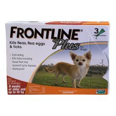 Frontline - Plus for Dogs & Puppies 10KG or below (0.67ml x 3) CR-FRONTLINE_DOG-S
