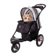 (Pre Order) Ibiyaya - Turbo Pet Jogger with Air Filled Tires – Black (Estimated Delivery Date : 14 days) FS801-BS