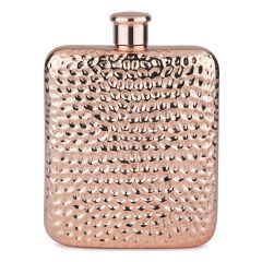 Final Touch - Copper Plated Stainless Steel Hammered Luxe Flask 175ml FTA1828