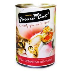 Fussie Cat - 高竇貓 貓罐頭 海洋魚+蝦 (400g) #300777 FUSSIE_FU-4OSC