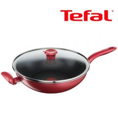 Tefal - 32cm Non-stick Wokpan With Glass Lid (IH compatible) G13598G13598-R