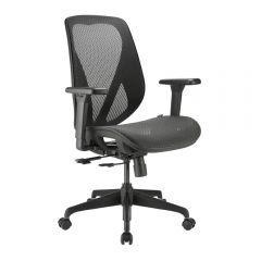 i-Rocks - T16 Ergonomic Office Chair (Black/Silver) GC-T16-all