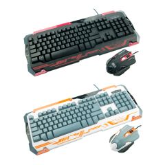 Dragon War - 專業電競類機械軸 鍵盤+滑鼠 套裝 (英文版) (GKM-001-WH / GKM-001-BK) (白色 / 黑色)