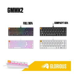 Glorious - GMMK2 Pre-Built ANSI USA (65% TKL / 96% Full) (Black / White) GLO-GMMK2-all
