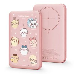 GARMMA - Chiikawa Ultrathin Magnetic Wireless Powerbank 5000mAh [Black / Pink] CR-GMA_CKW_ULT_ALL