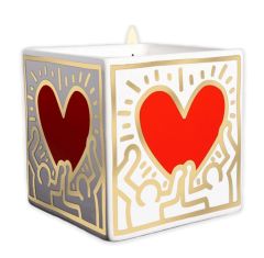 Ligne Blanche - Keith Haring Perfumed Candle - Red Heart With Gold GOL_0918_40002