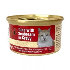 Gold-D - Tuna with Seabream in Gravy complete diet for cat I 24pc GoldD-Tuna-Seabream
