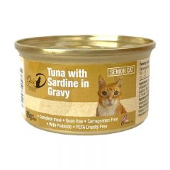 Gold-D - Tuna with sardine complete diet for Senior Cat I 24pc (85g) GoldD-Wet-Senior