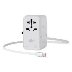Batus - Globalplug Travel Adapter With Speed Charger (20W) GP201W GP201W