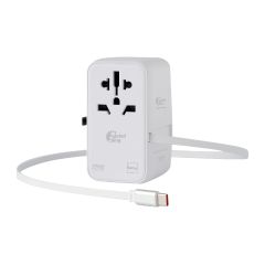 Batus - Globalplug Travel Adapter With Speed Charger (45W) GP451W GP451W