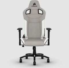 [開學優惠 2023/4] Corsair T3 Rush 2023 人體工學高背電競椅 (Grey/White 灰/白) + Corsair STRAFE RGB MK.2 機械遊戲鍵盤 (CH-9104110-NA) + Corsair HS55 SURROUND 有線遊戲耳機