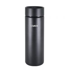 VACA - TEC 0.4L Pure Titanium Vacuum Mug with Smart Lid (Black/Pink) HCT202-MO