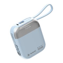 [3C Certified with QR Code] Hedonic - Semi SSB PD 3.0 20W Integrated USB-C & Lightning Cable Power Bank [Multi-Color] HEDON_SEMISSB10K_M