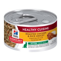 Hill's - Kitten - Healthy Cuisine Chicken & Rice 2.8oz Wet Cat Can Food #10447 Hills-10447