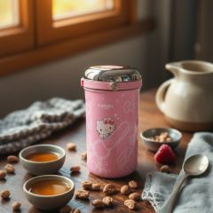 (Limited Edition) Hello Kitty x Camel Tiffin 100 Stainless Steel 1L Food Jar with 700ml Glass Container (Multi Color Options)(Free Gift Tote Bag) CR-HTTIFFIN100-MO