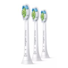 Philips - Sonicare W2 Premium White Standard Sonic Toothbrush Heads - White / Black - 3pcs HX6063_D_MO