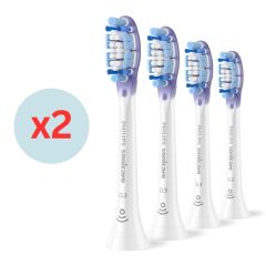 Philips - Sonicare HX9054/85 G3 Premium Gum Care | Sonic toothbrush heads 4-pack x2 HX9054-85x2_MO_A