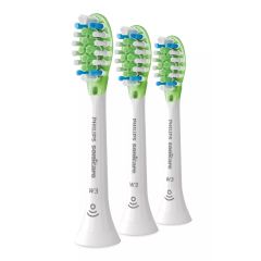 Philips - Sonicare W3 Premium White Standard Sonic Toothbrush Heads - White / Black - 3pcs HX9063_D_MO