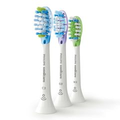 Philips - Sonicare Premium Standard Sonic Toothbrush Heads Variety Pack - White / Black - 3pcs HX9073_D_MO
