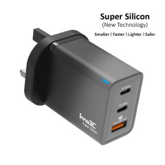 inno3C i-65W Super Silicon 65W 3-Ports Fast Charger